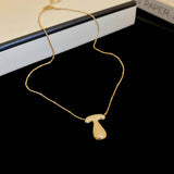 NEW LETTER PENDANT NICHE TEMPERAMENT NECKLACE_CWAJE2063