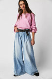 Street Style American Wide-Leg Baggy Casual Jeans