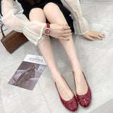 FLAT BOTTOM SOFT LEATHER BOW CASUAL WOMEN SHOES_CWSHF0021