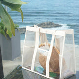 CLEAR PVC BEACH TOTE WATERPROOF TRAVEL BAG_CWAB1915