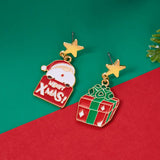 NEW CHRISTMAS BELL ASYMMETRICAL EARRINGS_CWAJE2388