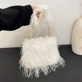 PLUSH FUR CHAIN BAG WOMEN CROSSBODY HANDBAG_CUAB00542