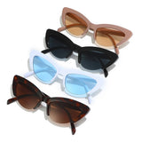 NEW HALF FRAME CAT EYE PERSONALITY SUNGLASSES_CWASG0520