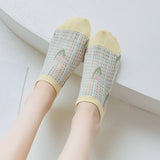 Women Cartoon Invisible Hollow Socks_Cwms0434