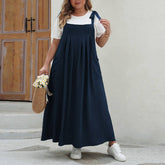 Womens Plus Size Solid Tank Romper Dress_Cwdmd5957