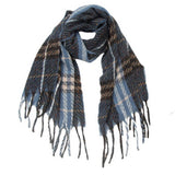 NEW TASSEL CHECKERED SCARF FOR FALL WINTER_CWASC0869