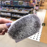 FURRY MINK HAIR CLIP CUTE FLUFFY BB BARRETTE_CWAHA3308