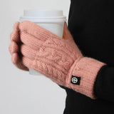 Winter Outdoor Cycling Knitted Touchscreen Gloves_Cwag0377