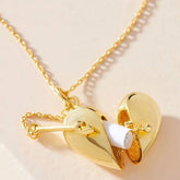 HEART SHAPED PENDANT CLAVICLE CHAIN_CWAJE1603
