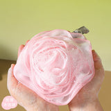 ROSE BATH FLOWER BUBBLE BATH BALL BATH POUF_CWMM3325