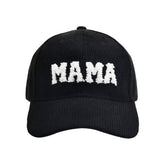 MAMA EMBROIDERED CORDUROY HAT WARM CWAH1218