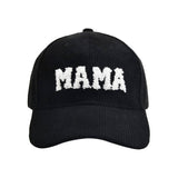 MAMA EMBROIDERED CORDUROY HAT WARM CWAH1218