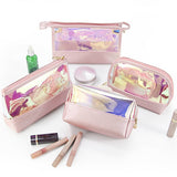 SPLICING LASER PORTABLE TRANSPARENT COSMETIC BAG_CWAB1085