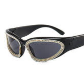 SPORTS STYLEPUNK CATEYE DIAMOND SUNGLASSES GOGGLES_CWASG0873