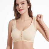 SPORTS BRA WITHOUT CHEST PAD ON FRONT BUTTON_CWMU0041