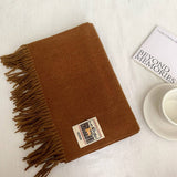 SOLID COLOR FAUX CASHMERE SCARF WINTER WRAP_CWASC2303