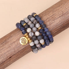 108 BLUE VEIN NETWORK STONE BEADED BRACELET_CWAJE3924