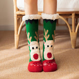 CHRISTMAS STOCKING PLUSH INDOOR SLIPPERS_CWMS0723