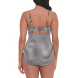 LEOPARD PRINT SLIM CUT OUT BIKINI SWIMSUIT_CWMW0620