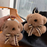 CUTE BEAR DOLL FUR BAG PENDANT CAR KEYCHAIN_CWMM2491