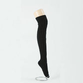 CABLE KNIT WINTER WARM KNEE HIGH SOCKS_CWMS015