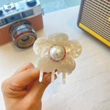 FLORAL HAIR CLIP PEARL AND RHINESTONE PETAL CLIP_CWASC1606