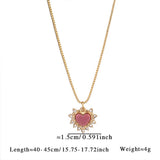 MINIMALIST HEART NECKLACE WITH BLUE TIGERS EYE_CWMM8820