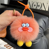 CARTOON DOLL PLUSH DUCK CAR KEYCHAIN PENDANT_CWMM2496