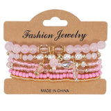 Cwaje05683_Boho Handmade Beaded Bracelet Set 6Pcs Women