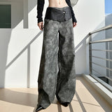 Street Fashion High-Waisted Loose Wide-Leg Pants