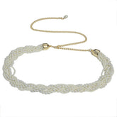 BELT FASHION PEARL BEADED BRAIDED WAIST CHAIN_CWABE0502