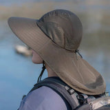 LARGE BRIM OUTDOOR FACE AND NECK SUN HAT_CWAH1470