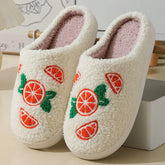 CUTE CARTOON ORANGE WINTER COTTON SLIPPERS_CWMM3069