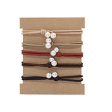 THREAD KNOT 5 CARD SET SIMPLE HAIR SCRUNCHIES_CWAHA2726