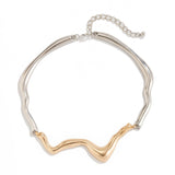 NEW COLD STYLE GEOMETRIC TWISTED DESIGN NECKLACE_CWMM3132