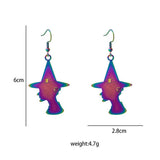 HALLOWEEN TRENDY COLORFUL GRADIENT EARRINGS_CWAJE1845