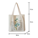 Vintage Canvas Tote Bag For School And Daily Use_Cwab5620