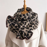 Vintage Leopard Tassel Scarf For Fall Winter_Cwasc2744