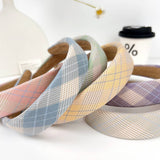 Fresh Checkered Versatile And Simple Hair Band