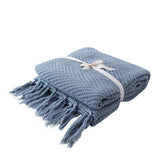NEW Z PATTERN SIMPLE COTTON KNITTED THROW BLANKET_CWMM2370