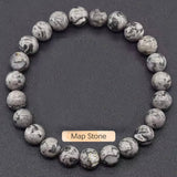 Crystal Natural Stone Beaded Bracelet Unisex_Cwmm11267