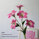 ARTIFICIAL AMARYLLIS LILY STEM WITH 5 BLOOMS_CWMM6503