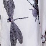 DRAGONFLY PRINTED KIMONOS SUMMER CARDIGAN_CWASC0782