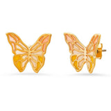 RETRO BUTTERFLY ELEMENT GRADIENT PENDANT EARRINGS_CWAJE1621