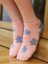 Flower Pattern Casual Ankle Socks_Cwms092