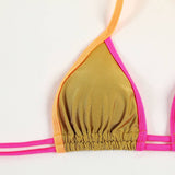 NEW SPLIT PRINTED STRAPPY BIKINI SWIMSUIT_CWMW0241