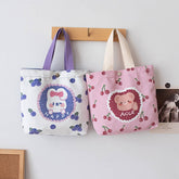 CANVAS HANDHELD LUNCH BAG FOR WOMEN DAILY USE_CWAB5666