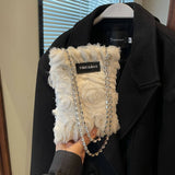 Winter Rhinestone 3D Flower Hand-Held Plush Bag_Cwab4008