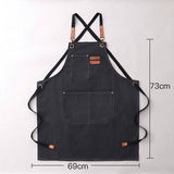 CUSTOM COTTON CANVAS KITCHEN APRON FOR WOMEN_CWMM6623