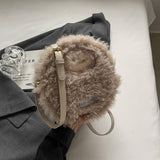 Winter Lamb Wool Handbag Shoulder Plush Bag_Cwab3984